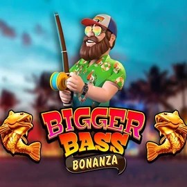 Official Slots logo: Bigger Bass Bonanza by Pragmatic Play at Lizaro Casino