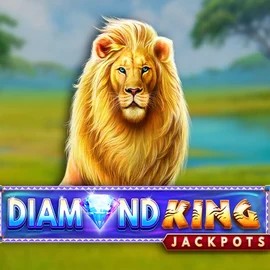 Diamond King Jackpots game by SpinPlay Games – logo hosted on Lizaro Casino