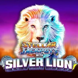Stellar Jackpots with Silver Lion by Lightning Box Game, showcased at llizarocasino.gr – game logo